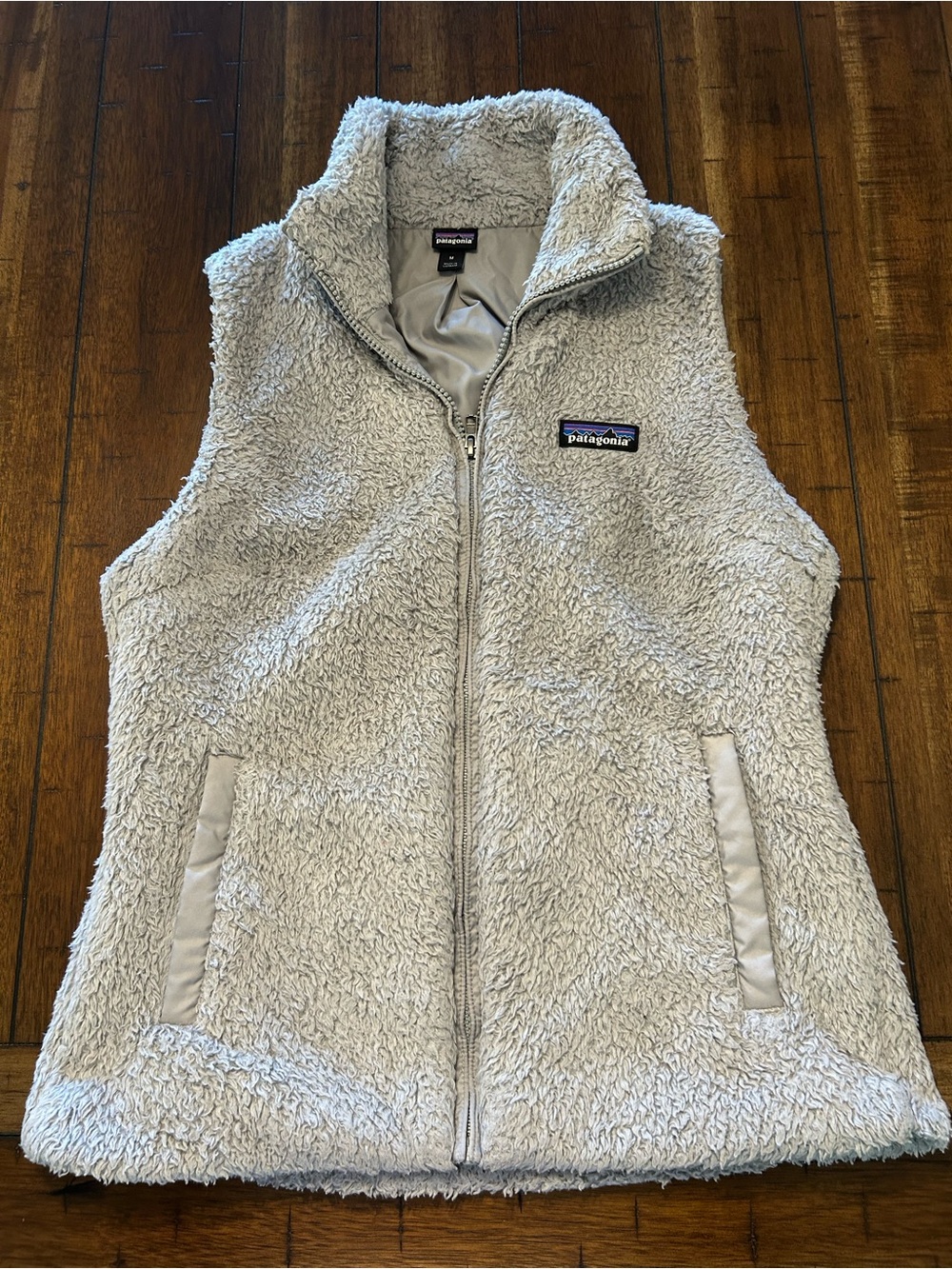 Patagonia Los Gatos Fleece Vest Women’s Medium Gray Full Zip Size M